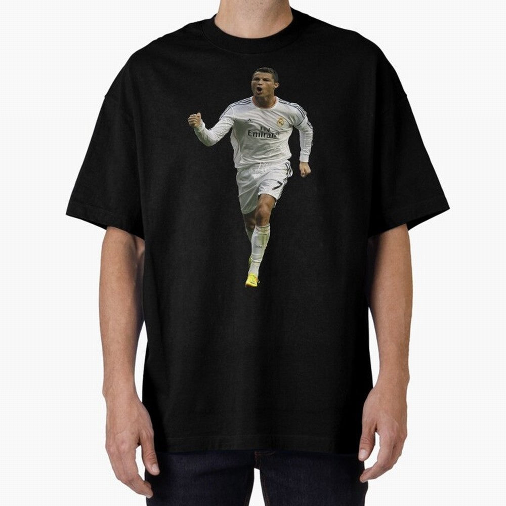 Cristiano Cool Sticker Oversized T-Shirt Bring Legendary Rivalry Energy to the FIFA World Cup 2026 Journey through CR7 and Messi Highlights, France Pride, Fan Favorite Moments, National Team Passion, Big Match Drama and Soccer History; Perfect for
