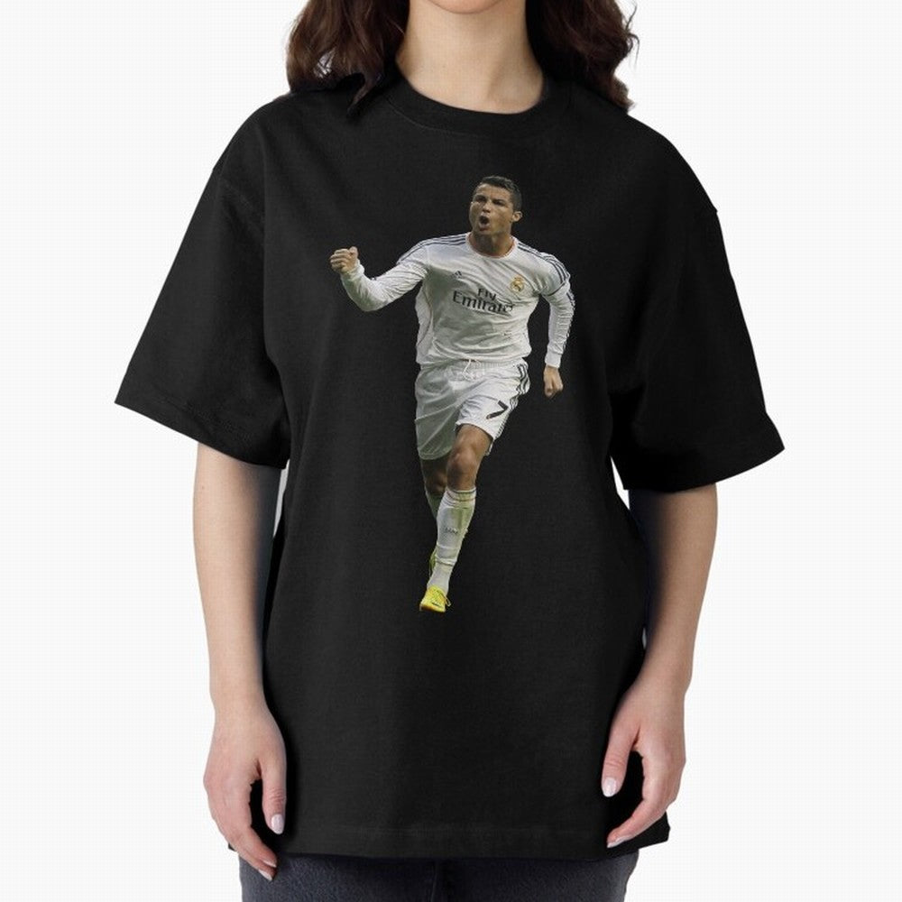 Cristiano Cool Sticker Oversized T-Shirt Bring Legendary Rivalry Energy to the FIFA World Cup 2026 Journey through CR7 and Messi Highlights, France Pride, Fan Favorite Moments, National Team Passion, Big Match Drama and Soccer History; Perfect for