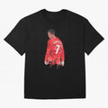 Cristiano Ronaldo - Manchester United Legend Art Oversized T-Shirt Show Passion for the Stars of FIFA World Cup 2026 USA Canada Mexico for Fans of CR7 and Messi and England, Bringing Football Passion, Legendary Performances, Festival Vibes and