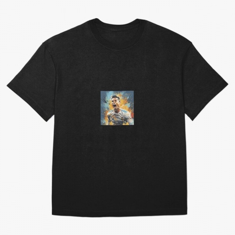 Cristiano Ronaldo Oversized T-Shirt Celebrate the Biggest Stage of FIFA World Cup 2026 USA Canada Mexico Featuring Mbappe and Neymar, Brazil Energy, Match Day Excitement, Supporter Culture, Golden Goals and Global Football Passion; Ideal for Fans