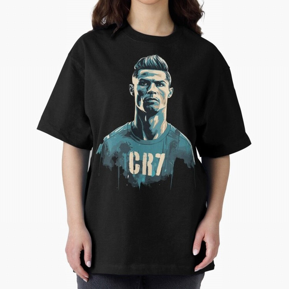 CR7 Oversized T-Shirt Keep the Legacy of Match Day Hype around FIFA World Cup 2026, Haaland and Mbappe, Spain, Football History, Final Match Energy, Crowd Noise and Once in a Lifetime Moments; Great for Supporters Who Love Legendary Players,