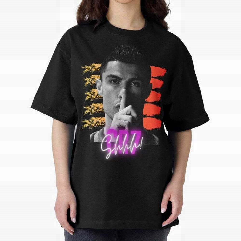 Cristiano Ronaldo cr7 Oversized T-Shirt Celebrate Classic Football Spirit in FIFA World Cup 2026 Group Stage Inspired by Neymar, Haaland and Cristiano Ronaldo, England, France and Netherlands Energy, Retro Football Energy, Iconic Rivalries, Trophy