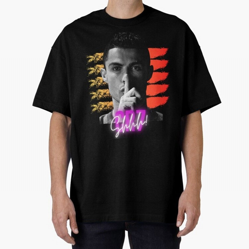 Cristiano Ronaldo cr7 Oversized T-Shirt Celebrate Classic Football Spirit in FIFA World Cup 2026 Group Stage Inspired by Neymar, Haaland and Cristiano Ronaldo, England, France and Netherlands Energy, Retro Football Energy, Iconic Rivalries, Trophy