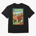 Portugal Hel-Azul Spirit at Cabo da Roca and Bel¨¦m Tower for FIFA World Cup 2026 Oversized T-Shirt Support Iconic Players in FIFA World Cup 2026 for Fans of Messi, Neymar and Mbappe and Argentina, France and Brazil, Bringing Classic Soccer