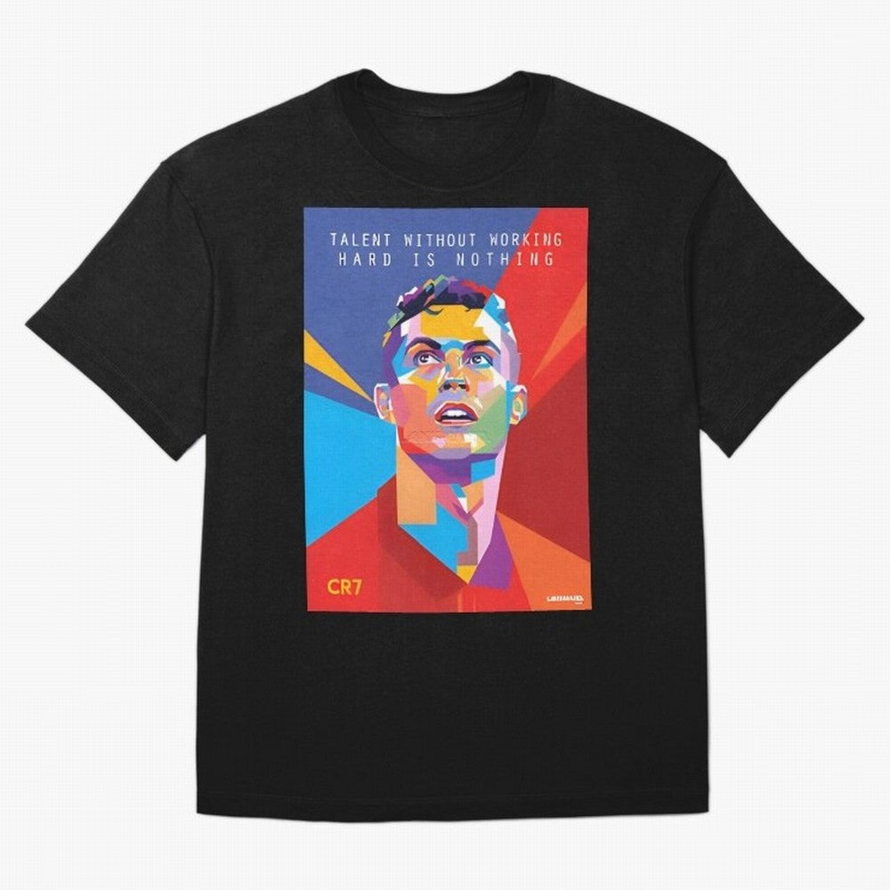 Cristiano Ronaldo Oversized T-Shirt Feel FIFA World Cup 2026 for Fans of Neymar and France, Bringing Sports Nostalgia, International Competition, Famous Players and Unforgettable Victories; Ideal for Passionate Fans Who Love Underdog Stories,