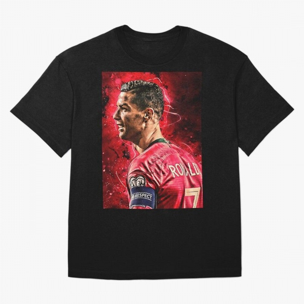 R-o-n-a-l-d-o Design Wallpaper Oversized T-Shirt Wear the Spirit of Match Day Hype around FIFA World Cup 2026 Group Stage, Messi and Cristiano Ronaldo, Portugal, Spain and Germany, Football Passion, Legendary Performances, Festival Vibes and