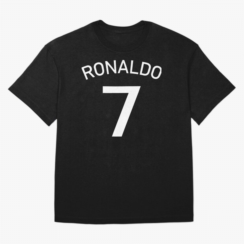 Ronaldo Oversized T-Shirt Follow the Road to Global Football Passion for FIFA World Cup 2026 USA Canada Mexico, Built around CR7 and Messi, Brazil, Retro Football Energy, Iconic Rivalries, Trophy Chase Drama and Stadium Atmosphere; Perfect for