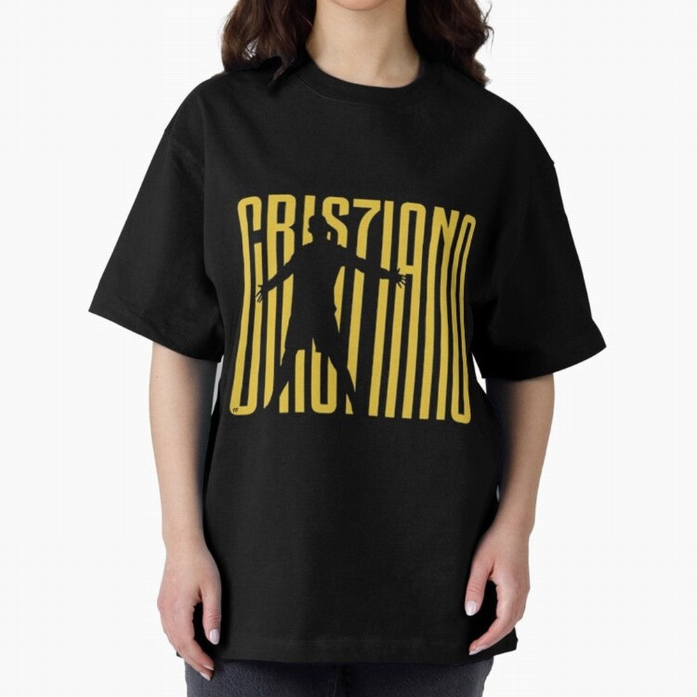 Cristiano Ronaldo Oversized T-Shirt Honor the Football Icons of FIFA World Cup 2026 for Fans of Mbappe and Neymar and Brazil, Portugal and Argentina, Bringing Retro Football Energy, Iconic Rivalries, Trophy Chase Drama and Stadium Atmosphere; Ideal