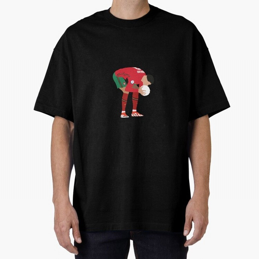 cristiano ronaldo ball kiss Oversized T-Shirt Celebrate Golden Goal Energy in FIFA World Cup 2026 Group Stage for Fans of Messi, CR7 and Mbappe and Argentina and Brazil, Bringing Stadium Chants, National Pride, Trophy Dreams and Unforgettable