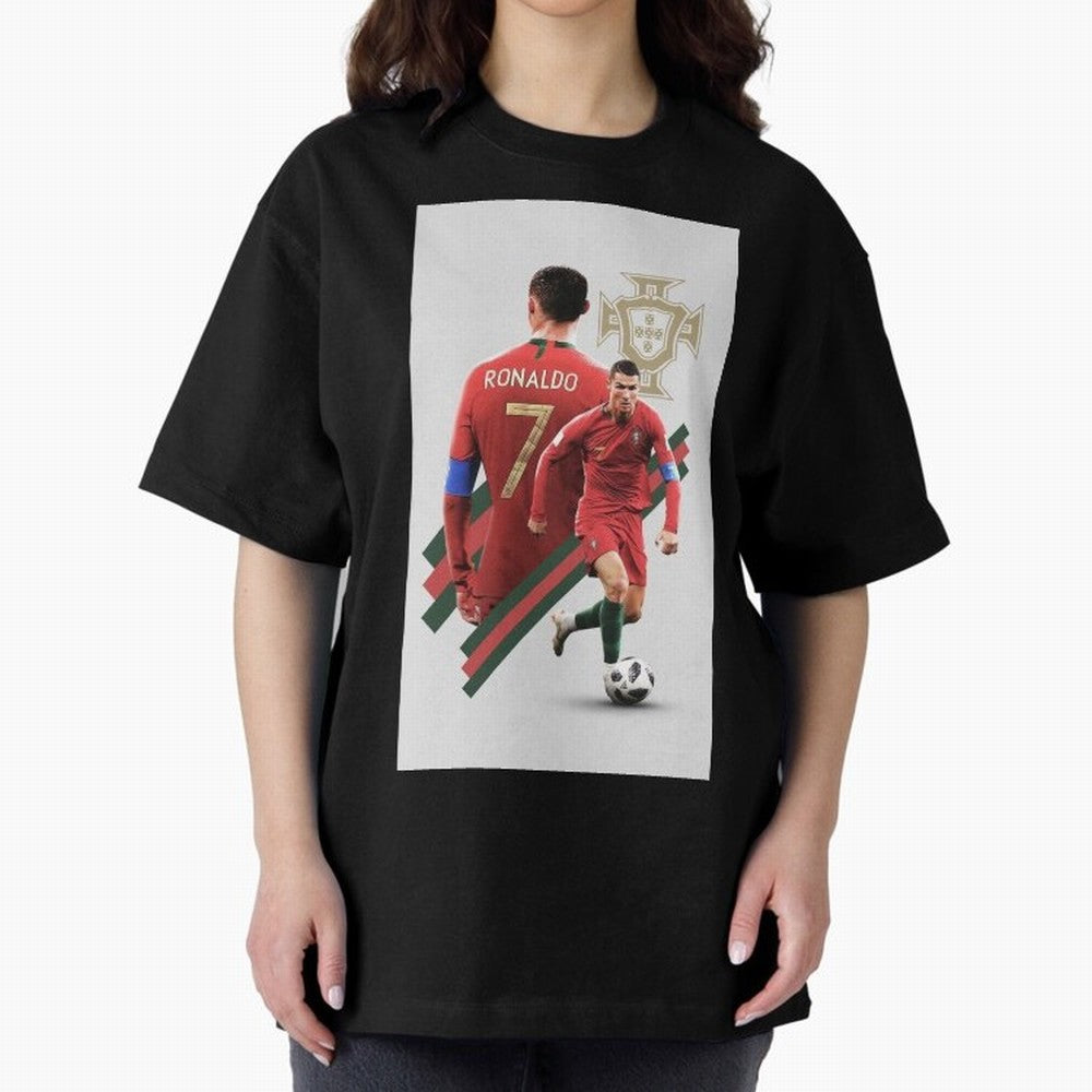 cr qatar Oversized T-Shirt Celebrate Supporters United by FIFA World Cup 2026 Group Stage Spirit, Celebrating England, France and Netherlands, Neymar, Haaland and Cristiano Ronaldo, Fan Favorite Moments, National Team Passion, Big Match Drama and