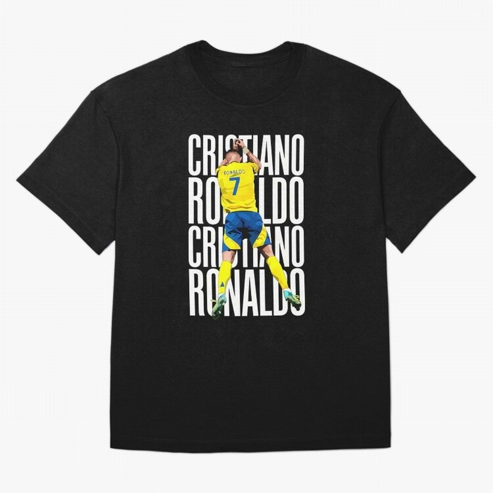 Cristiano Ronaldo Siuuuu Celebration Oversized T-Shirt Fuel Your Fan Pride for FIFA World Cup 2026 for Fans of Messi, CR7 and Mbappe and England, Bringing Retro Football Energy, Iconic Rivalries, Trophy Chase Drama and Stadium Atmosphere; Ideal for