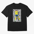 Cristiano Ronaldo Siuuuu Celebration Oversized T-Shirt Fuel Your Fan Pride for FIFA World Cup 2026 for Fans of Messi, CR7 and Mbappe and England, Bringing Retro Football Energy, Iconic Rivalries, Trophy Chase Drama and Stadium Atmosphere; Ideal for