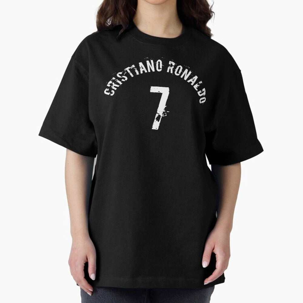 Cristiano Ronaldo 7 Oversized T-Shirt Showcase FIFA World Cup 2026 USA Canada Mexico Made for CR7 and Messi, Spain Energy, Fan Favorite Moments, National Team Passion, Big Match Drama and Soccer History; Ideal for Fans Who Follow Messi, Cristiano