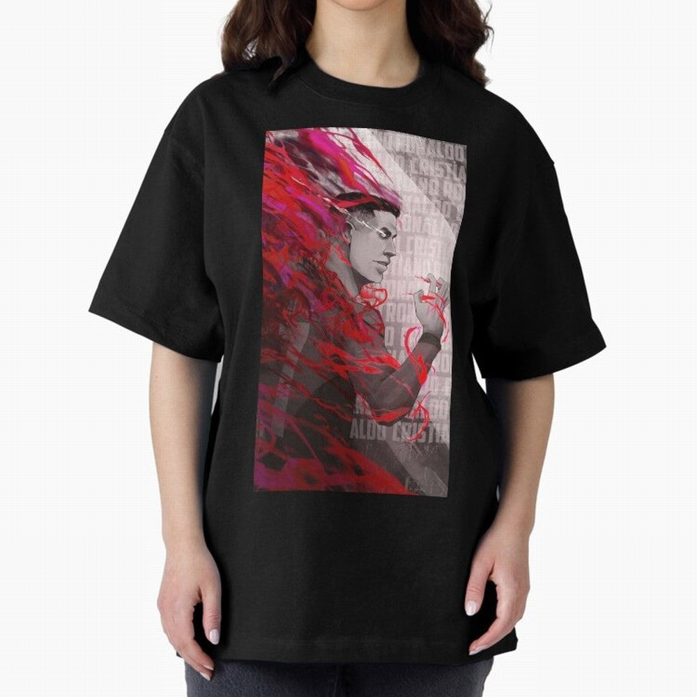 Cristiano Ronaldo x Blue Lock Oversized T-Shirt Carry the Dream of FIFA World Cup 2026 for Fans of Messi and France and Portugal, Bringing Retro Football Energy, Iconic Rivalries, Trophy Chase Drama and Stadium Atmosphere; Great for Supporters Who