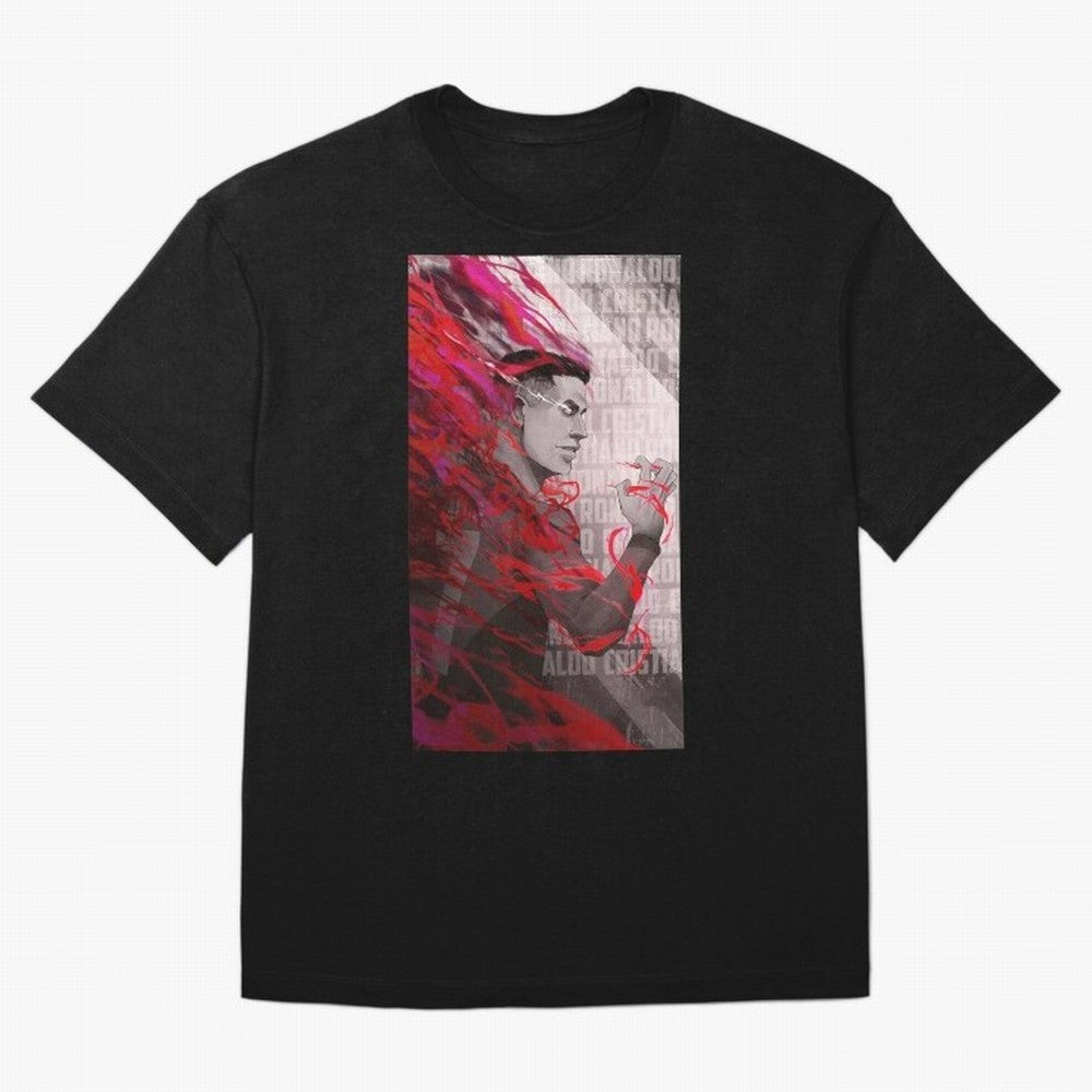 Cristiano Ronaldo x Blue Lock Oversized T-Shirt Carry the Dream of FIFA World Cup 2026 for Fans of Messi and France and Portugal, Bringing Retro Football Energy, Iconic Rivalries, Trophy Chase Drama and Stadium Atmosphere; Great for Supporters Who