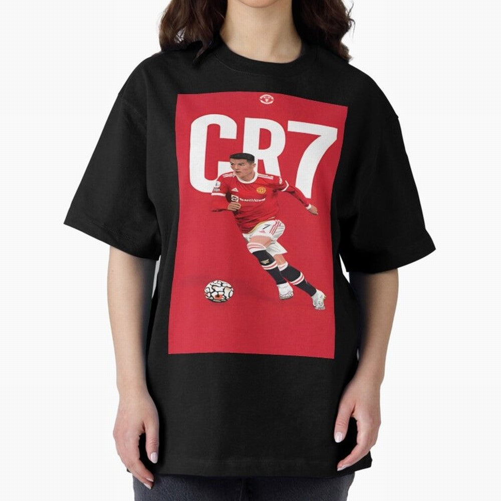 Cr7 Oversized T-Shirt Celebrate National Team Dreams in FIFA World Cup 2026 USA Canada Mexico for Fans of Mbappe and Brazil, Portugal and Argentina, Bringing Stadium Chants, National Pride, Trophy Dreams and Unforgettable Football Memories; Perfect