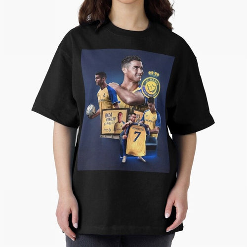 Art Cristiano Ronaldo Wallpaper Oversized T-Shirt Show Your Love for FIFA World Cup 2026 Group Stage Spirit, Built around Argentina, Neymar, Haaland and Cristiano Ronaldo, Global Supporter Spirit, Legendary Goals, National Colors and Tournament