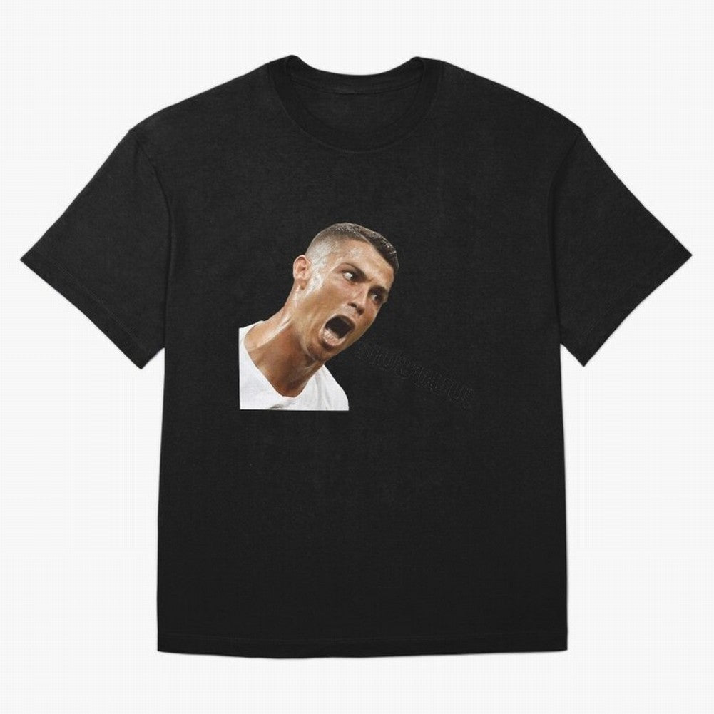 Cristiano Ronaldo Siuuu Meme Oversized T-Shirt Bring Trophy Dreams to Global Football Passion for FIFA World Cup 2026, Filled with Cristiano Ronaldo, Haaland and CR7, Germany, Sports Nostalgia, International Competition, Famous Players and