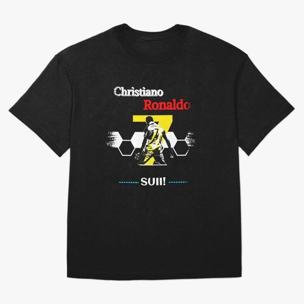 Cristiano Ronaldo Cr7 Oversized T-Shirt Bring FIFA World Cup 2026 USA Canada Mexico Spirit, Connected to Portugal, Spain and Germany, Messi, CR7 and Mbappe, Goal Celebration Energy, Supporter Heritage, Football Icons and Worldwide Tournament Joy;