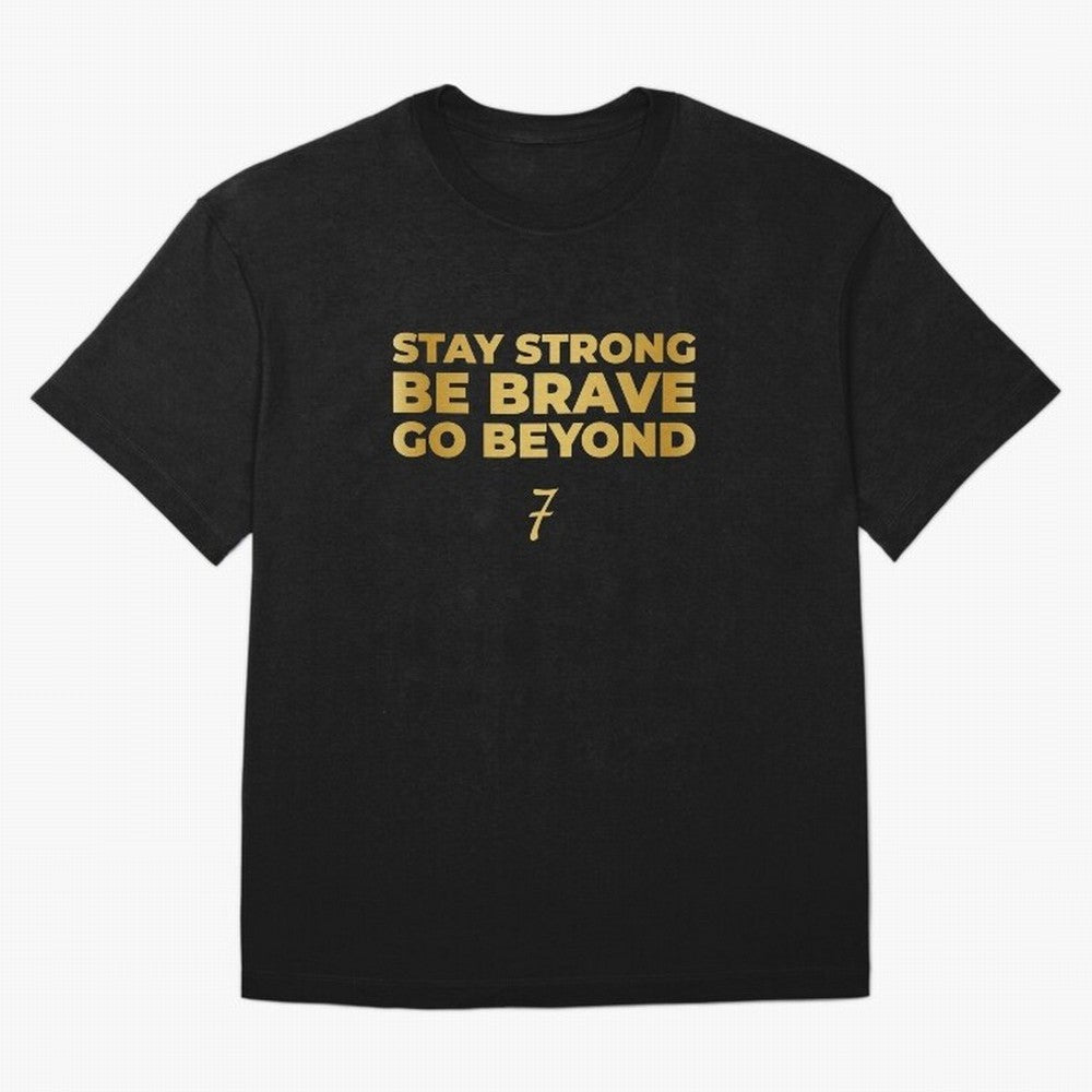 Stay Strong, Be Brave, Go Beyond (Gold Edition) Oversized T-Shirt Live the Energy of the FIFA World Cup 2026 Group Stage Journey through Cristiano Ronaldo Highlights, Spain Pride, Fan Favorite Moments, National Team Passion, Big Match Drama and