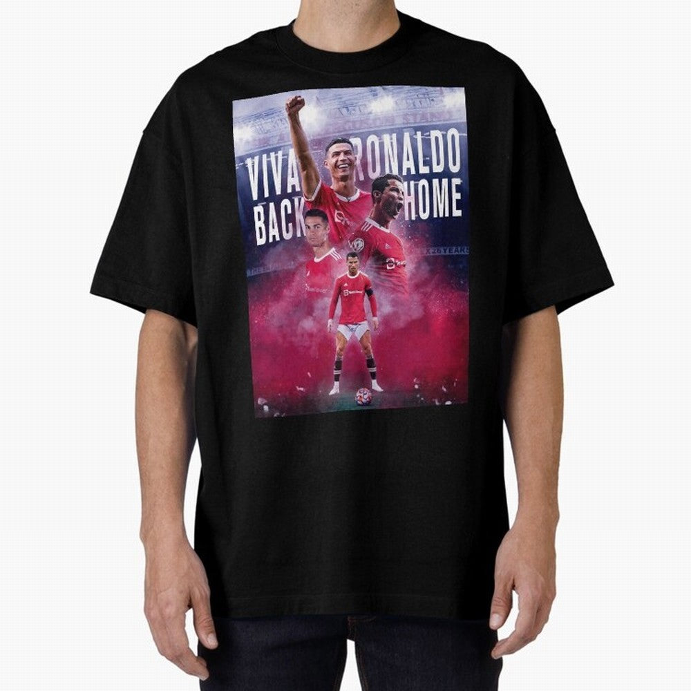 Cristiano Ronaldo Cr7 The Legend Of Manchester United , Ronaldo Gifts, Ronaldo Best Selling , Ronald Oversized T-Shirt Celebrate Classic Football Spirit in FIFA World Cup 2026 Driven by Mbappe, Brazil, Portugal and Argentina Energy, Football
