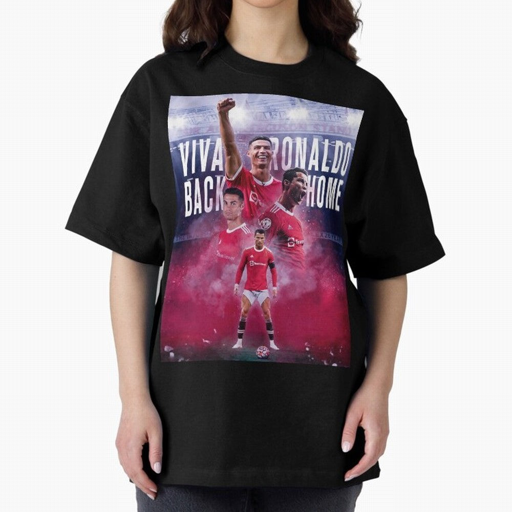 Cristiano Ronaldo Cr7 The Legend Of Manchester United , Ronaldo Gifts, Ronaldo Best Selling , Ronald Oversized T-Shirt Celebrate Classic Football Spirit in FIFA World Cup 2026 Driven by Mbappe, Brazil, Portugal and Argentina Energy, Football