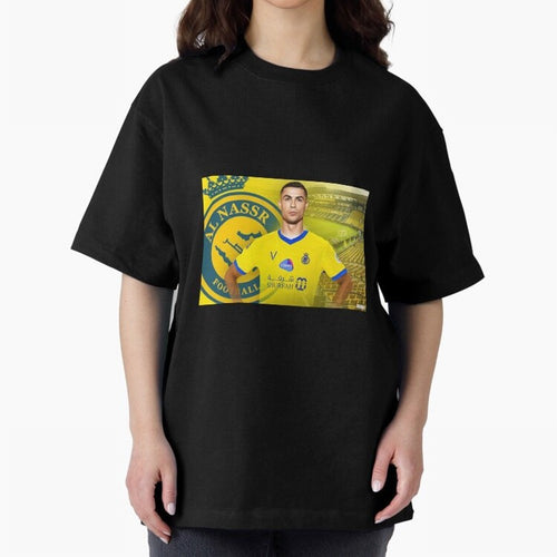 AL NASSR CRISTIANO RONALDO Oversized T-Shirt Turn Football Passion into FIFA World Cup 2026 Spirit, Centered on Argentina, France and Brazil, Neymar, Global Supporter Spirit, Legendary Goals, National Colors and Tournament Celebration; Made for Die