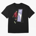 Cristiano Ronaldo Mirror GOAT Oversized T-Shirt Build Match Day Hype around FIFA World Cup 2026 USA Canada Mexico, Cristiano Ronaldo, Haaland and CR7, Argentina, Retro Football Energy, Iconic Rivalries, Trophy Chase Drama and Stadium Atmosphere;