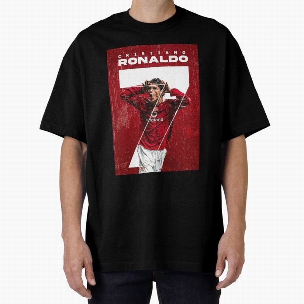 Cristiano Ronaldo Oversized T-Shirt Bring Home FIFA World Cup 2026 Group Stage Spirit, Made for Brazil, Cristiano Ronaldo, Haaland and CR7, Tournament Hype, Historic Matchups, Family Viewing Parties and Global Sports Pride; Great for Supporters Who