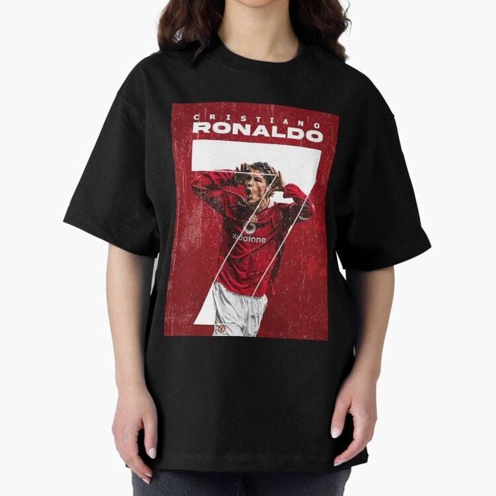 Cristiano Ronaldo Oversized T-Shirt Bring Home FIFA World Cup 2026 Group Stage Spirit, Made for Brazil, Cristiano Ronaldo, Haaland and CR7, Tournament Hype, Historic Matchups, Family Viewing Parties and Global Sports Pride; Great for Supporters Who