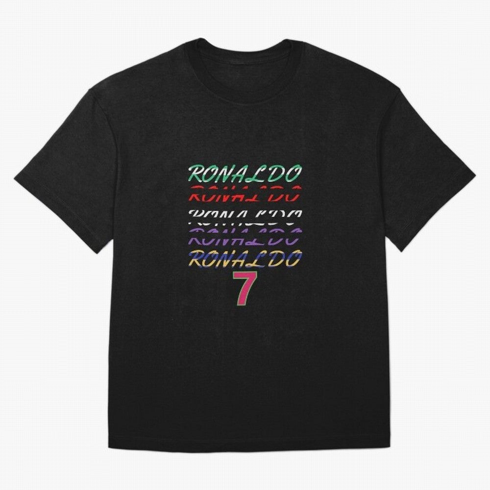 WITH CR7 RONALDO - ALL CAREER Oversized T-Shirt Show Your Love for FIFA World Cup 2026 USA Canada Mexico Spirit, Featuring France, Mbappe and Neymar, Vintage Soccer Flavor, Modern Football Stars, National Flags and Final Night Emotion; Perfect for