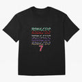 WITH CR7 RONALDO - ALL CAREER Oversized T-Shirt Show Your Love for FIFA World Cup 2026 USA Canada Mexico Spirit, Featuring France, Mbappe and Neymar, Vintage Soccer Flavor, Modern Football Stars, National Flags and Final Night Emotion; Perfect for