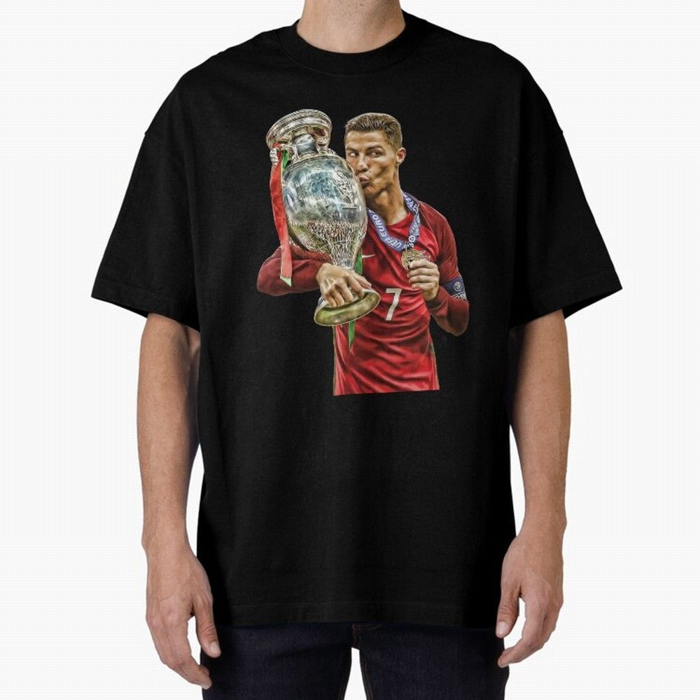 Ronaldo The Lagend Oversized T-Shirt Turn Up for Global Football Passion for FIFA World Cup 2026 Group Stage, Made for Mbappe, Spain and Netherlands, Goal Celebration Energy, Supporter Heritage, Football Icons and Worldwide Tournament Joy; Great