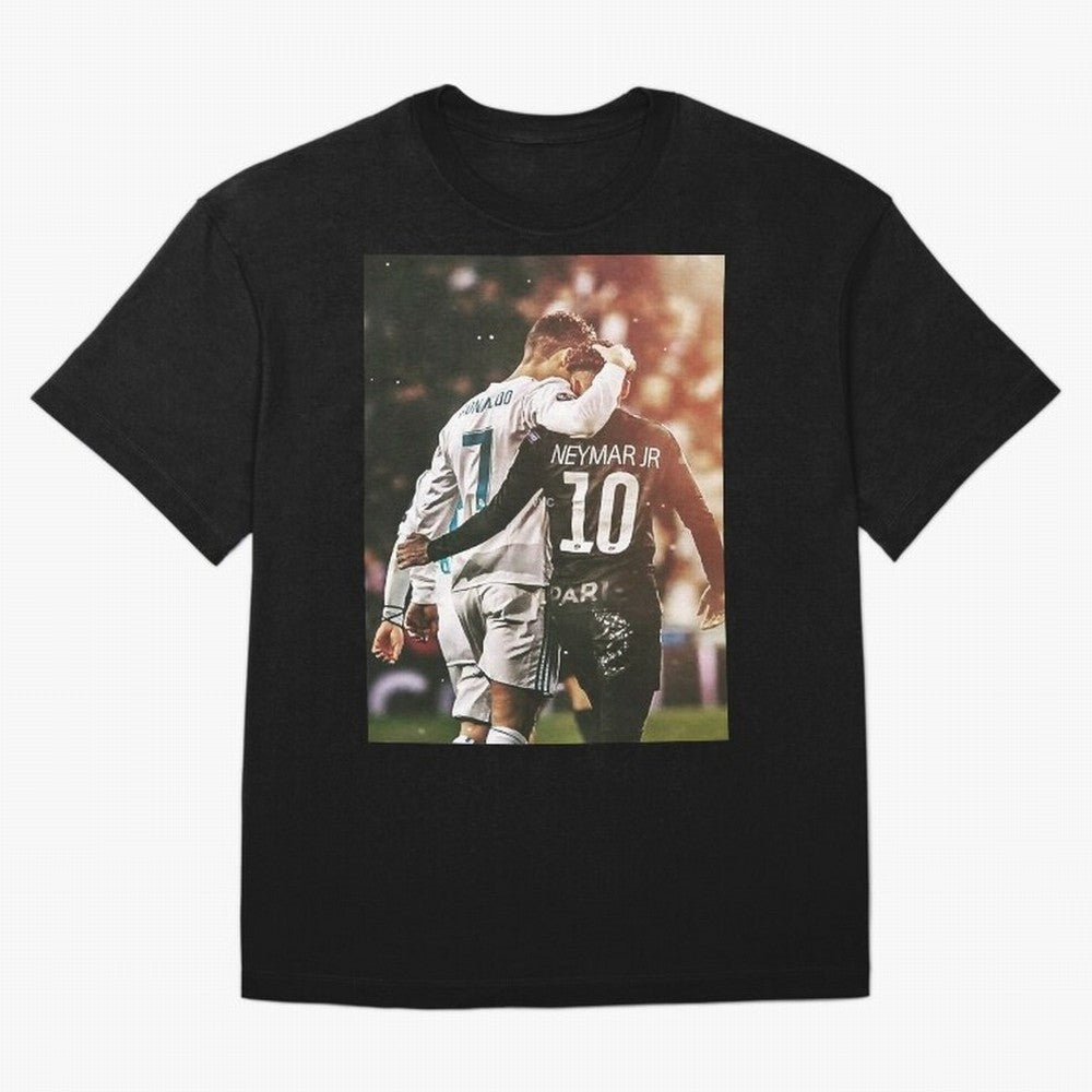 CR7 N Neymar Oversized T-Shirt Celebrate Supporters United by Match Day Hype around FIFA World Cup 2026, Mbappe, Argentina, Soccer Culture, Superstar Moments, National Team Dreams and Competitive Fire; Great for Supporters Who Love Legendary