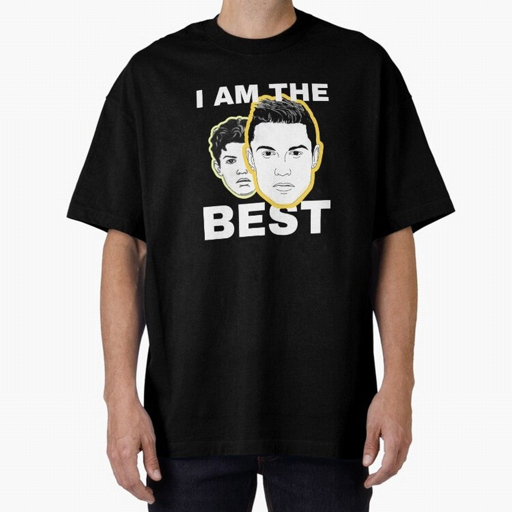 Cristiano Ronaldo - I Am The Best. Oversized T-Shirt Celebrate Classic Football Spirit in Match Day Hype around FIFA World Cup 2026, Messi and Cristiano Ronaldo, Argentina and Brazil, Football History, Final Match Energy, Crowd Noise and Once in a