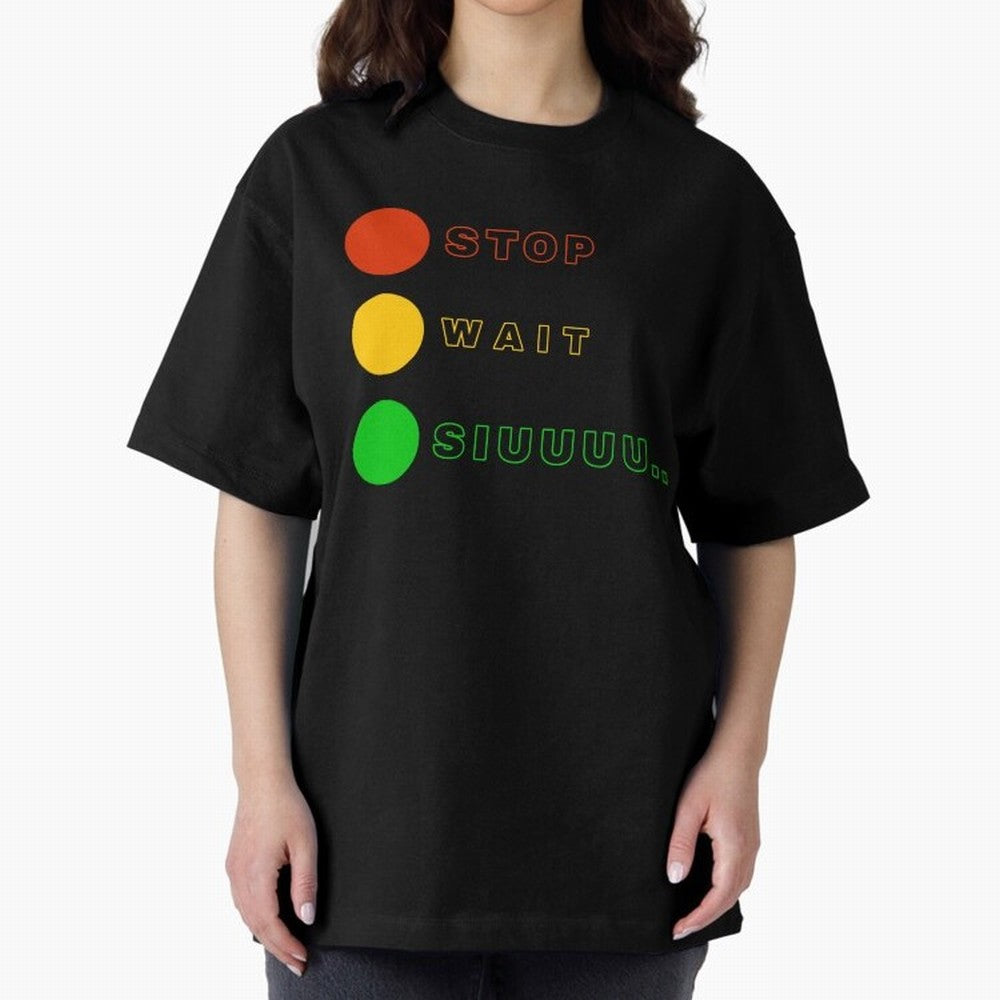 Stop wait siuuu Cristiano ronaldo suiii Oversized T-Shirt Make Your Look Match FIFA World Cup 2026 USA Canada Mexico Spirit, Driven by Argentina and Brazil, Mbappe and Neymar, Football Passion, Legendary Performances, Festival Vibes and Supporter