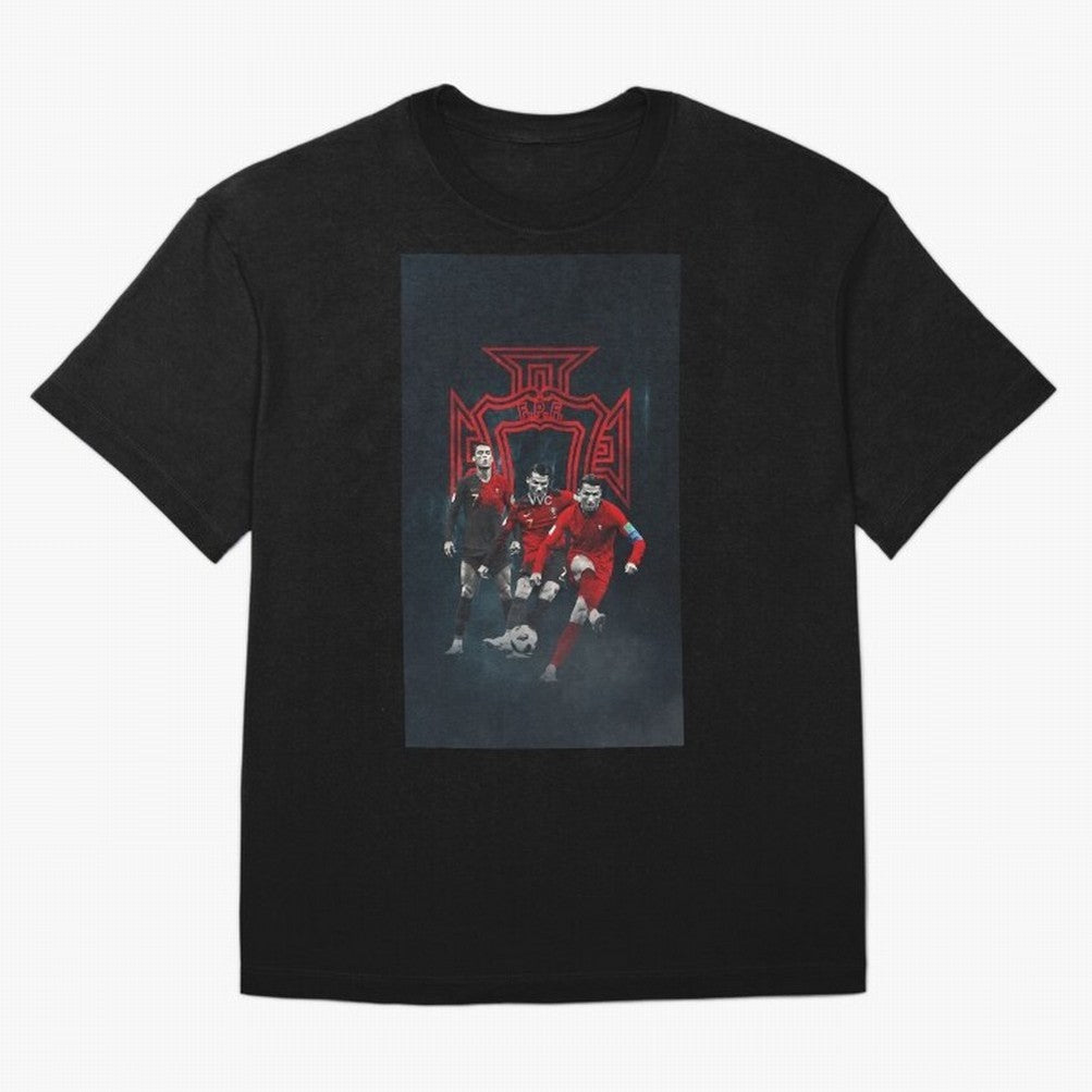 Art CR7 Wallpaper Oversized T-Shirt Make Every Kick Count in the FIFA World Cup 2026 Journey through Mbappe Highlights, France Pride, Tournament Hype, Historic Matchups, Family Viewing Parties and Global Sports Pride; Made for Die Hard Supporters,