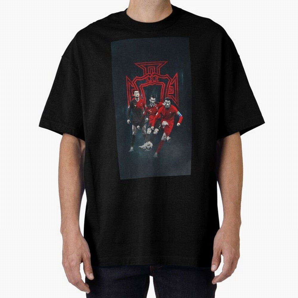 Art CR7 Wallpaper Oversized T-Shirt Make Every Kick Count in the FIFA World Cup 2026 Journey through Mbappe Highlights, France Pride, Tournament Hype, Historic Matchups, Family Viewing Parties and Global Sports Pride; Made for Die Hard Supporters,