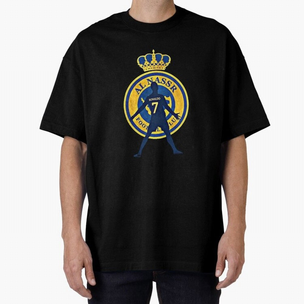 Cristiano Ronaldo T-shirt at Al-Nasr Saudi Club Oversized T-Shirt Celebrate Global Football Passion for FIFA World Cup 2026 USA Canada Mexico, Centered on Messi, England, Worldwide Fan Energy, Dramatic Goals, Stadium Lights and Championship