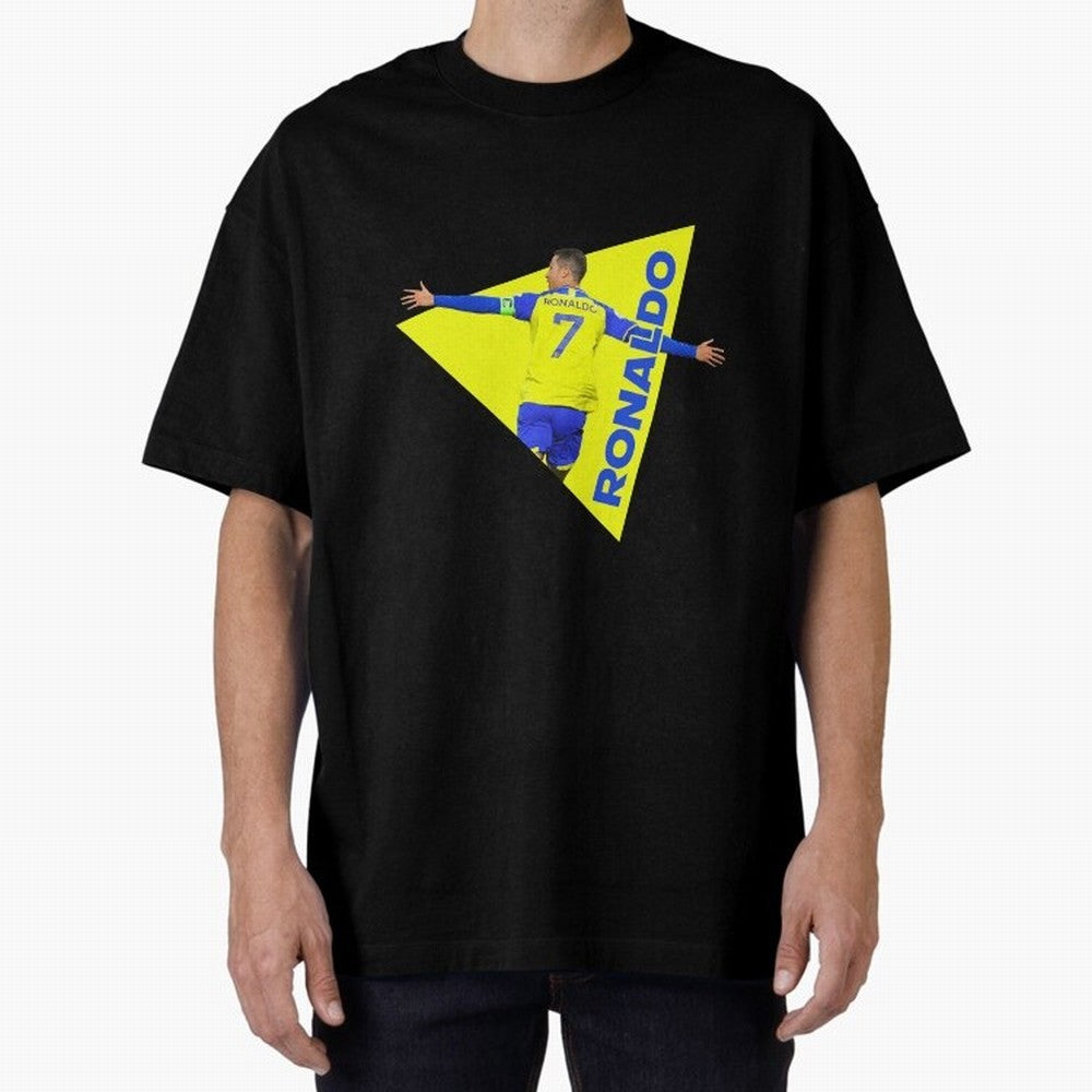 Cristiano Ronaldo Oversized T-Shirt Join FIFA World Cup 2026 Spirit, Featuring Brazil, Messi, Neymar and Mbappe, Fan Favorite Moments, National Team Passion, Big Match Drama and Soccer History; Ideal for Football Dads, Football Moms, Friends,