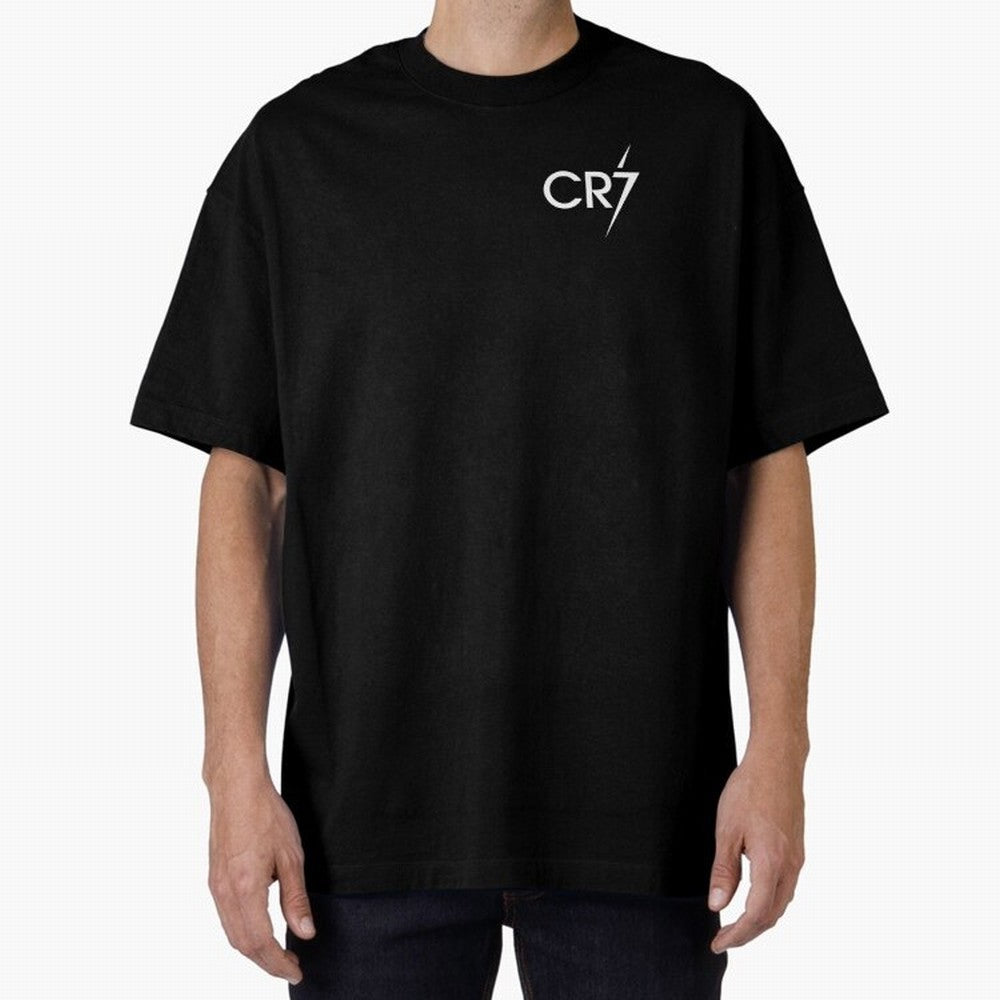 CR7 Black Oversized T-Shirt Get Ready for Match Day Hype around FIFA World Cup 2026, Mbappe and Neymar, England, Football Passion, Legendary Performances, Festival Vibes and Supporter Community; Created for Match Day Parties, Soccer Gifts, Fan