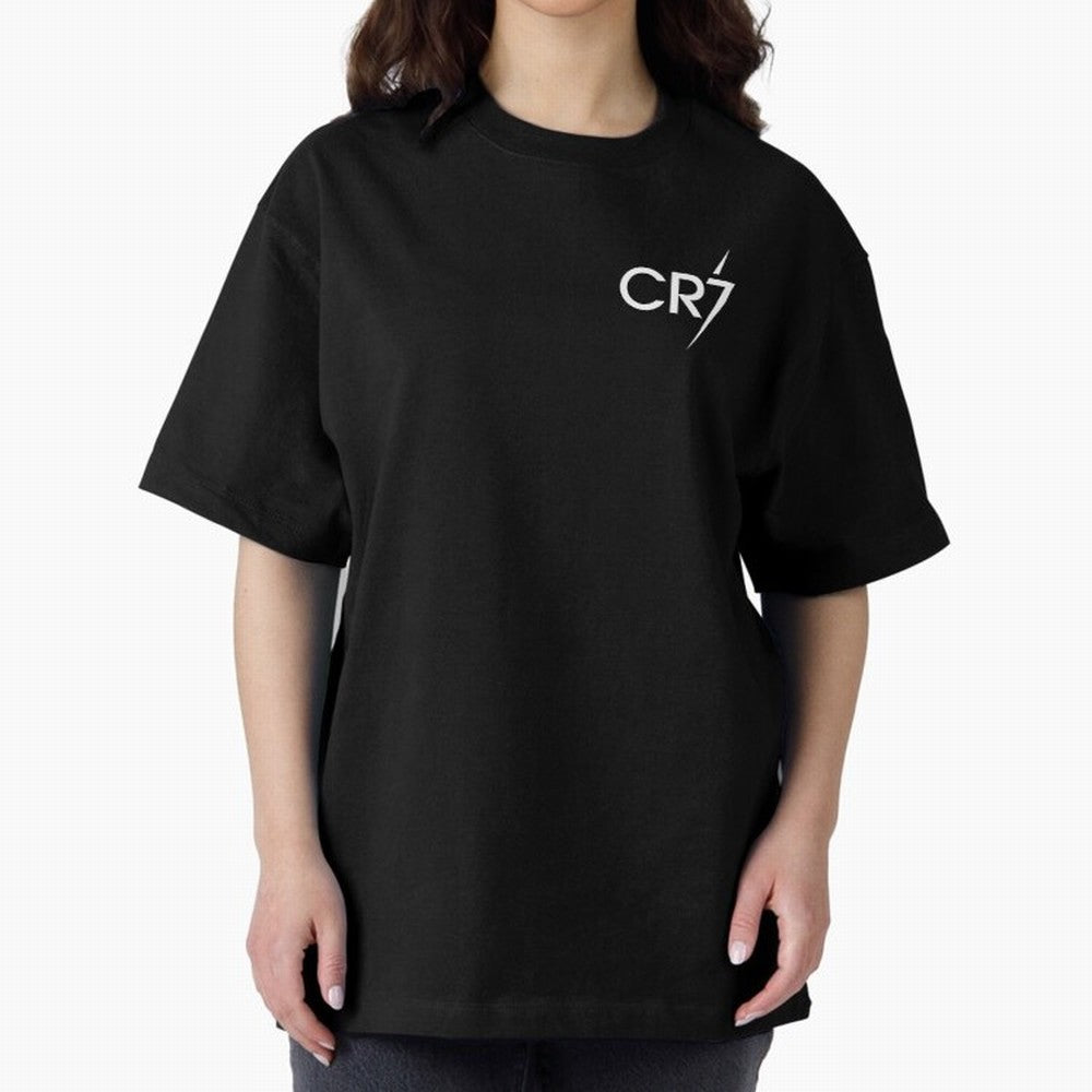 CR7 Black Oversized T-Shirt Get Ready for Match Day Hype around FIFA World Cup 2026, Mbappe and Neymar, England, Football Passion, Legendary Performances, Festival Vibes and Supporter Community; Created for Match Day Parties, Soccer Gifts, Fan