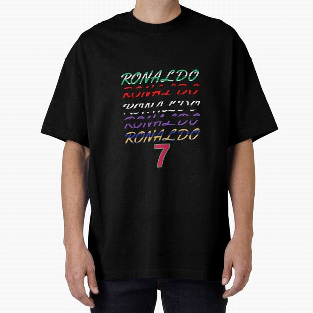 LOVE CR7 RONALDO - ALL CAREER Oversized T-Shirt Get Ready for FIFA World Cup 2026 Celebrating Neymar, Haaland and Cristiano Ronaldo, Argentina and Brazil Energy, Fan Favorite Moments, National Team Passion, Big Match Drama and Soccer History; Ideal