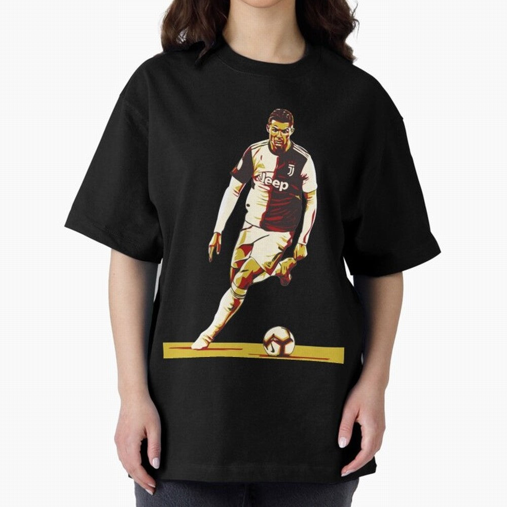 Cristiano Ronaldo Ronaldo Oversized T-Shirt Join Supporters Worldwide for FIFA World Cup 2026 Group Stage Capturing Messi, Neymar and Mbappe, England and Germany Energy, Goal Celebration Energy, Supporter Heritage, Football Icons and Worldwide