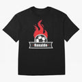 Football Player Design Oversized T-Shirt Stand with Match Day Hype around FIFA World Cup 2026 USA Canada Mexico, CR7, Netherlands, Vintage Soccer Flavor, Modern Football Stars, National Flags and Final Night Emotion; Perfect for People Who Love