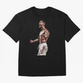 Cristiano Ronaldo - Celebration - CR7 - Black Oversized T-Shirt Celebrate Supporters United by FIFA World Cup 2026 USA Canada Mexico for Fans of Mbappe and Argentina, France and Brazil, Bringing Football History, Final Match Energy, Crowd Noise and