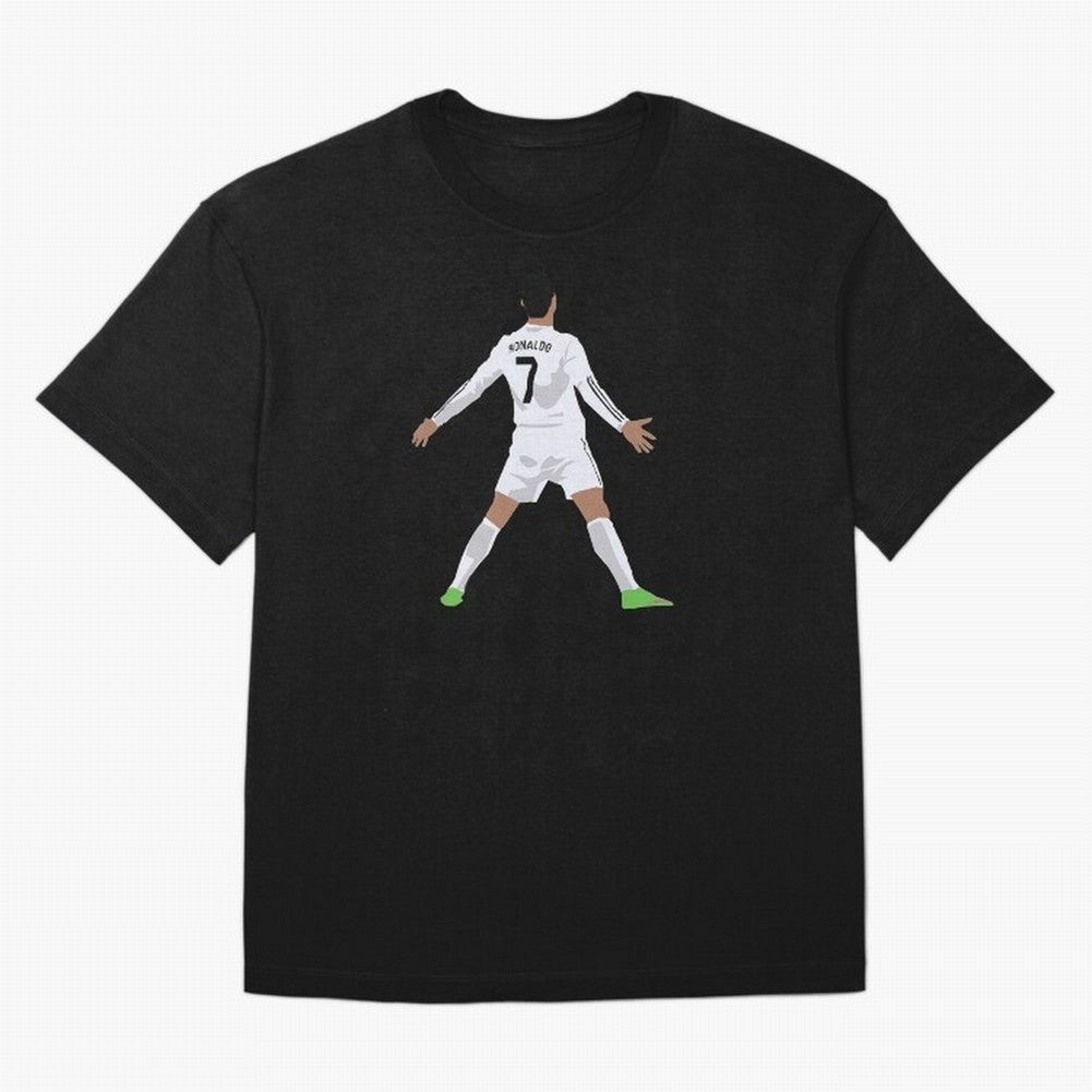 Cristiano Ronaldo Oversized T-Shirt Capture Stadium Memories from FIFA World Cup 2026 Featuring Mbappe, Germany Energy, Stadium Chants, National Pride, Trophy Dreams and Unforgettable Football Memories; Perfect for Supporters Who Want Bold Football