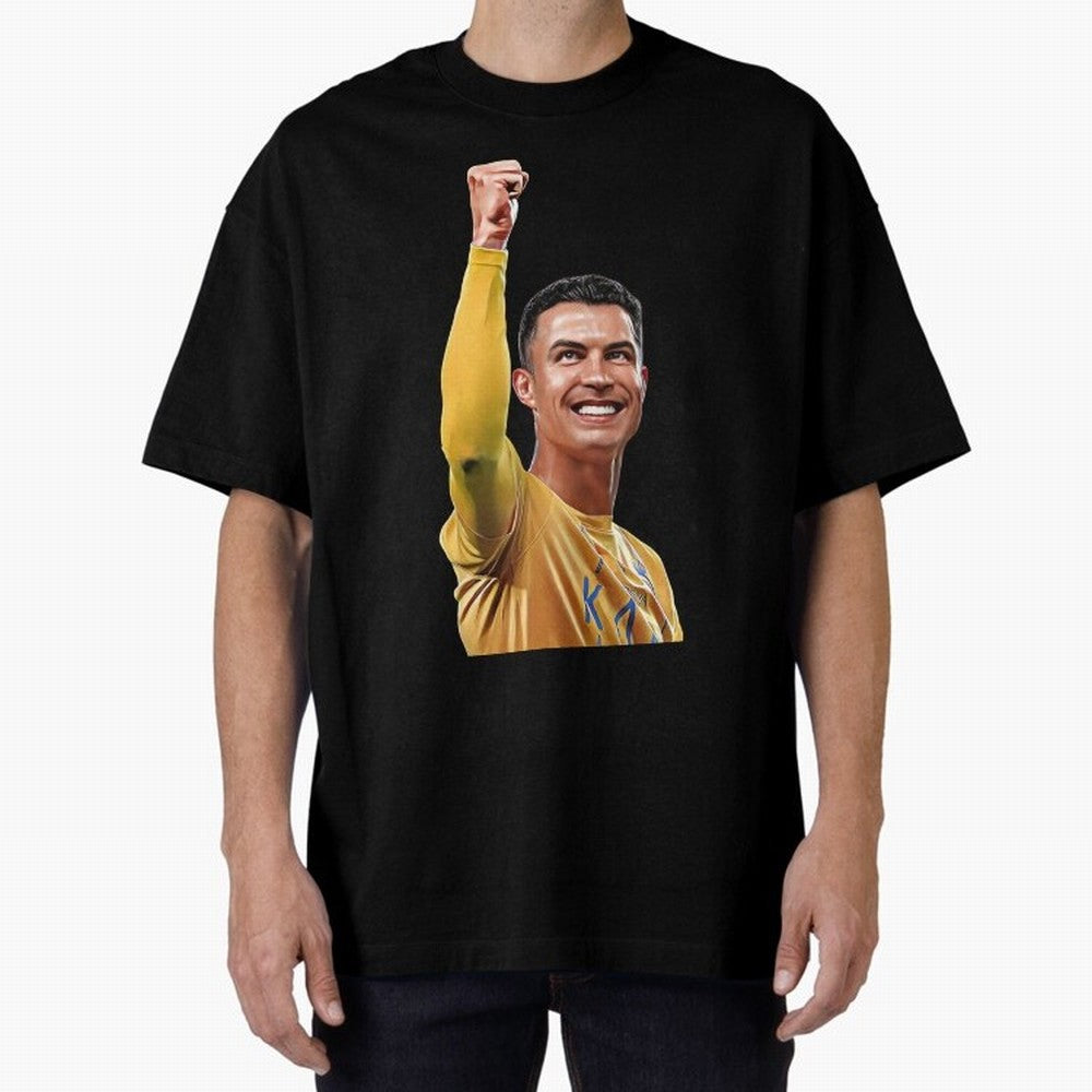 Cristiano Ronaldo - CR 7 Celebration Oversized T-Shirt Bring a Champion Mindset to the FIFA World Cup 2026 USA Canada Mexico Journey through Messi, Neymar and Mbappe Highlights, Spain and Netherlands Pride, Fan Favorite Moments, National Team