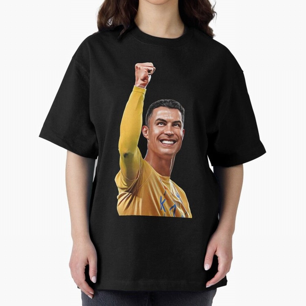 Cristiano Ronaldo - CR 7 Celebration Oversized T-Shirt Bring a Champion Mindset to the FIFA World Cup 2026 USA Canada Mexico Journey through Messi, Neymar and Mbappe Highlights, Spain and Netherlands Pride, Fan Favorite Moments, National Team