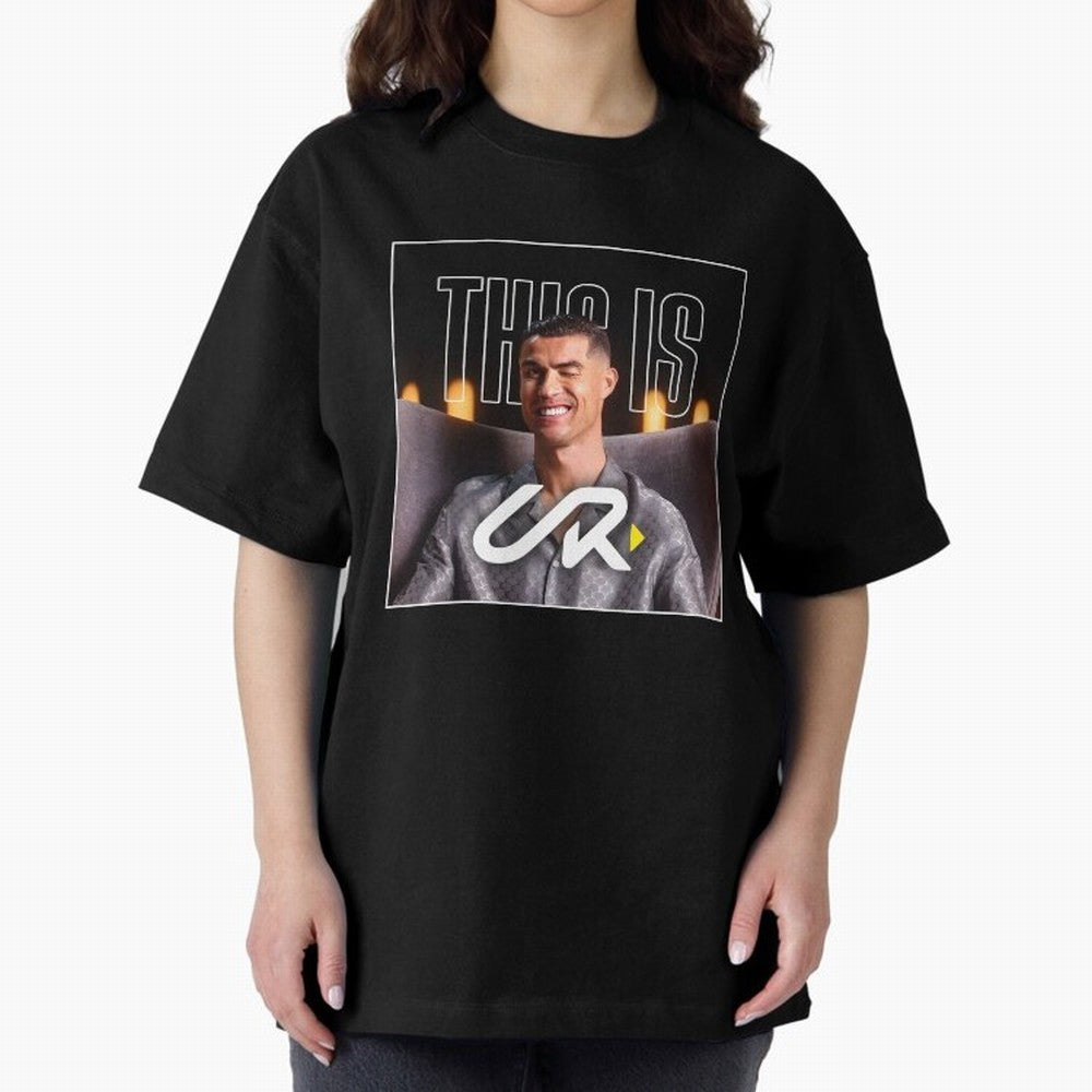UR Cristiano Yt Oversized T-Shirt Fuel Global Football Passion for FIFA World Cup 2026 Group Stage, Centered on Neymar, Haaland and Cristiano Ronaldo, Brazil, Championship Spirit, Famous Goals, Roaring Crowds and International Football Unity; Great